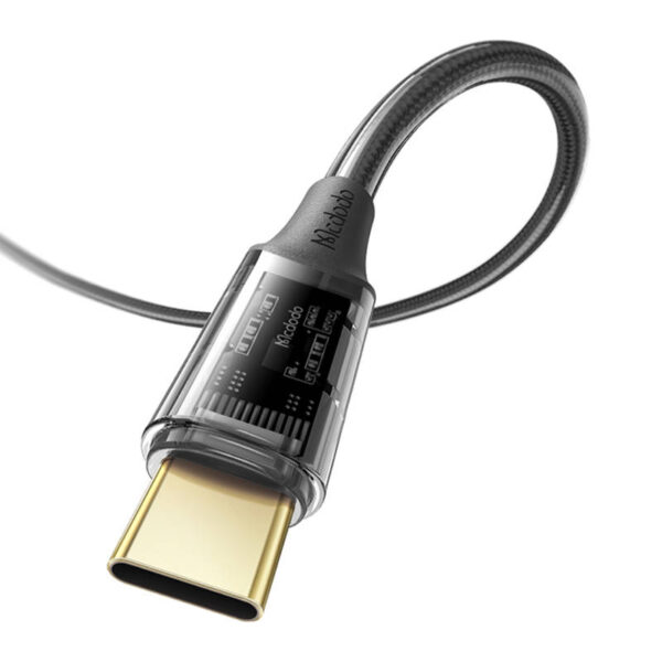 USB to USB-C cable, Mcdodo CA-2090, 6A, 1.2m (black) - Image 3