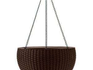 Puķu pods karināms Hanging Sphere Planter brūns