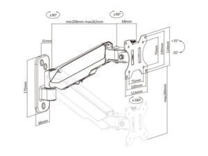 Multibrackets MB-0013 TV wall swivel bracket for TVs up to 32" / 1-8 kg