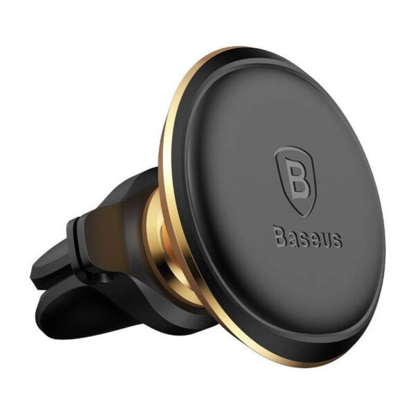 SUPORT AUTO Baseus OS pt. SmartPhone, fixare grilaj ventilatie, magnetic, 2 x clips cablu, auriu "SUGX020015" - - Image 7