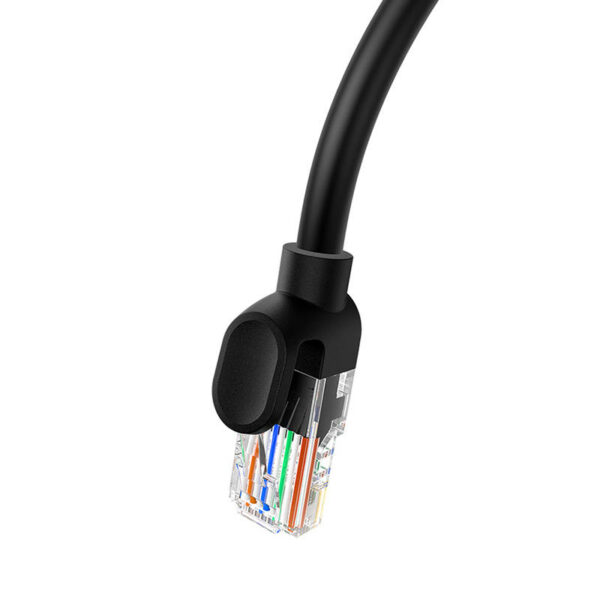 PATCH CORD UTP Baseus Cat5, fire din cupru, round cable, viteza maxima 1 Gbps, PVC, 1m, negru "B00133206111-01" (timbru verde 0.08 lei) - 6932172637040 - Image 9