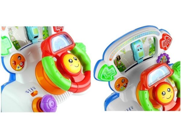Interactive Steering Wheel Educational Sounds Lights - Image 5