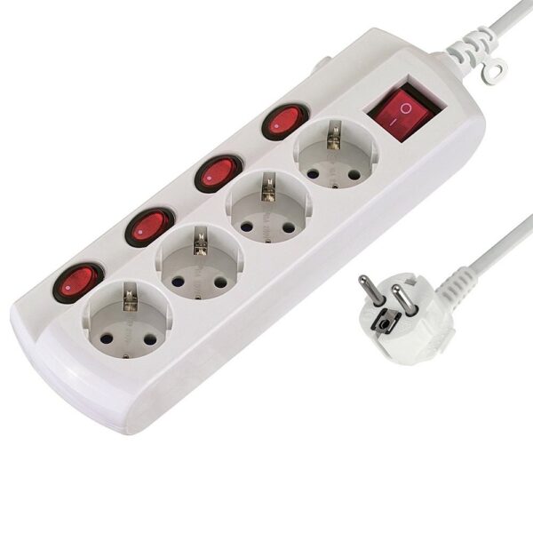 Electraline 62501 Multisocket 4P 1.5m