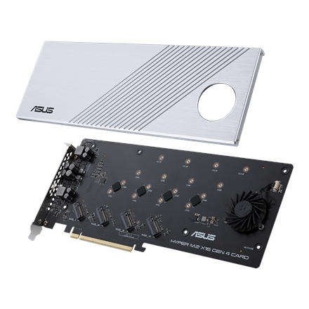 ASUS Hyper M.2 x16 Gen 4 interface cards/adapter Internal - Image 3