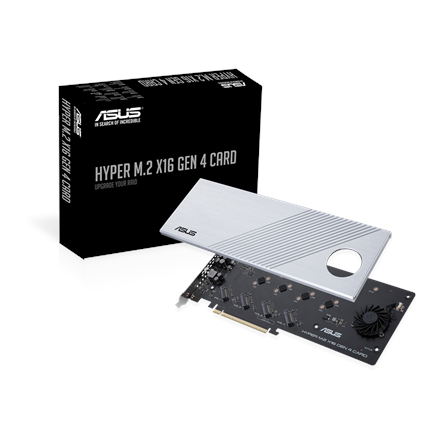ASUS Hyper M.2 x16 Gen 4 interface cards/adapter Internal - Image 4