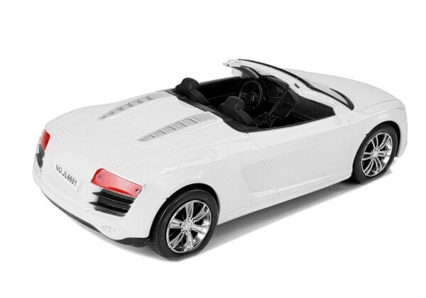 Toy Car with Pulling Cabriolet White 1:18 - Image 3