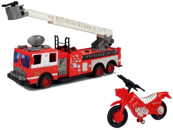 Set of Fire Brigade Vehicles Fire Engine Motor Tent Accessories - Image 4