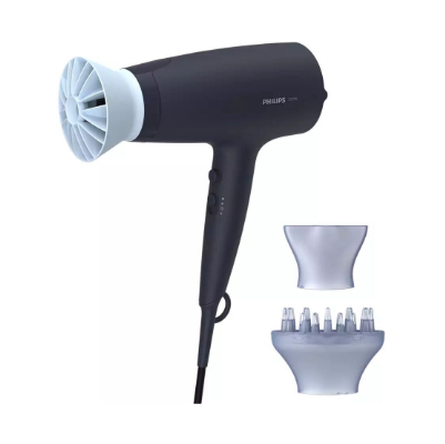 PHILIPS Hair dryer 2100W DC motor ThermoProtect black/blue