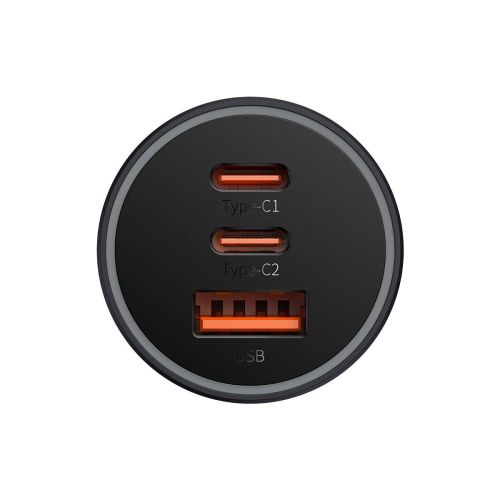 INCARCATOR auto Baseus Golden Contactor Pro, Quick Charge 65W, 1 x USB 5V/3A, 2 x USB Type-C, gri "CGJP010013" (timbru verde 0.18 lei) - 6932172610289 - Image 14