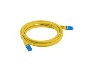 Patchcord kat.6A S/FTP LSZH CCA 1,5m żółty Fluke Passed Lanberg