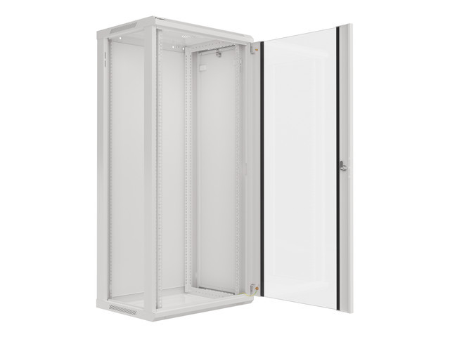Lanberg WF01-6427-10S Wall mounted rack cabinet 27U gray - Image 7