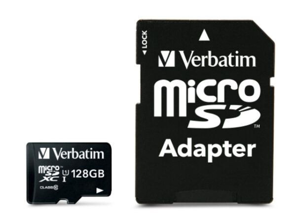 MEMORIE SD CARD VERBATIM 128GB CLASA 10 ADAPTOR INCLUS "44085" (TIMBRU VERDE 0.03 LEI) - Image 2