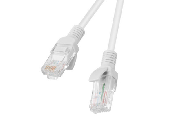 Patchcord kat.5e UTP 3m szary Fluke Passed Lanberg 10-Pack