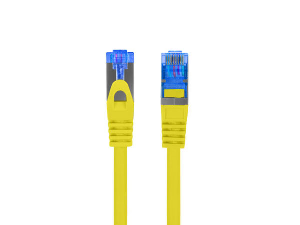 Patchcord kat.6A S/FTP LSZH CCA 0.5m żółty Fluke Passed Lanberg