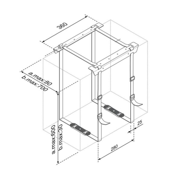 Neomounts CPU-D025 - Mont�n� sada (dr��k CPU) - fixn� - �ern� - pod st�l - Image 2