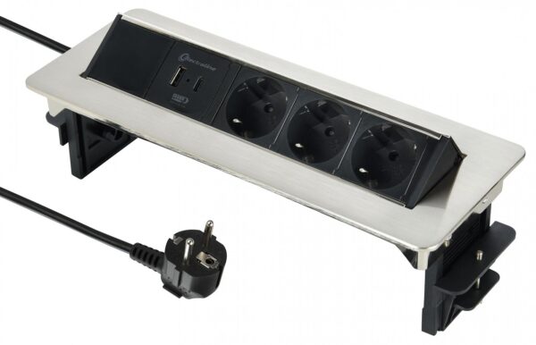 Electraline 62570 Multisocket In-Desk 3p 2xUSB / 2m