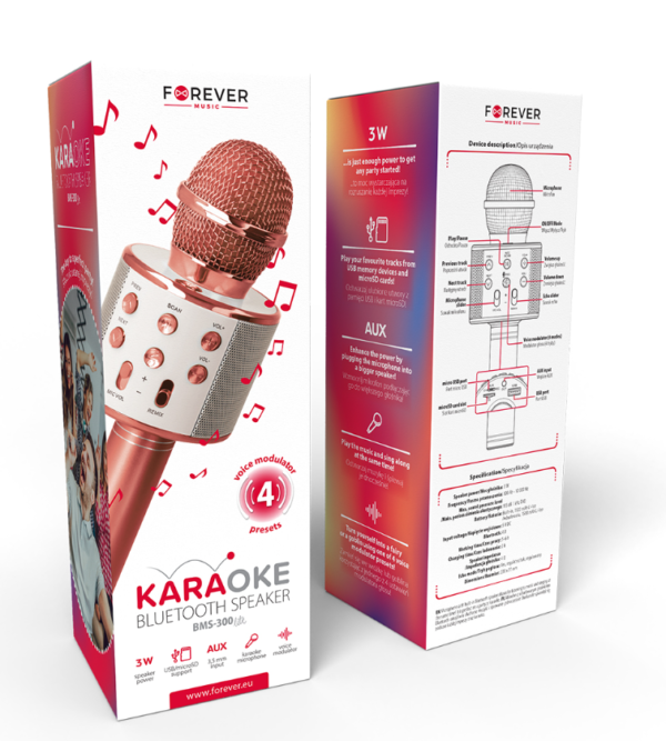 Forever BMS-300 Bluetooth microphone with speaker