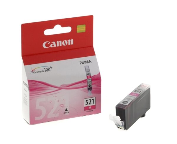 Canon CLI-521M - 9 ml - magenta - original - bl�cktank - f�r PIXMA iP3600, iP4700, MP540, MP550, MP560, MP620, MP630, MP640, MP980, MP990, MX860, MX870