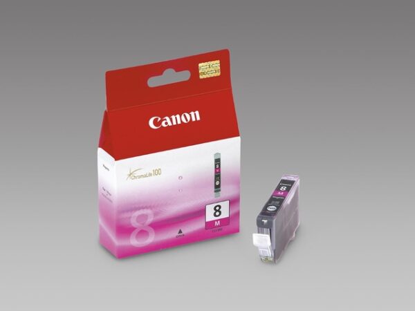 Canon CLI-8M - 13 ml - purpurov� - origin�ln� - inkoustov� z�sobn�k - pro PIXMA iP3500, iP4500, iP5300, MP510, MP520, MP610, MP960, MP970, MX700, MX850, Pro9000