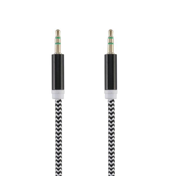 Tellur Basic Audio Cable aux 3.5mm Jack 1m Black - Image 2