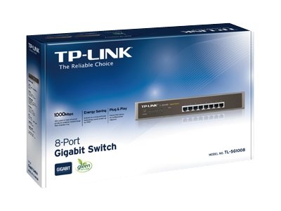 TP-Link TL-SG1008/ switch 8x 10/100/1000Mbps/ 19"rackmount - Image 2