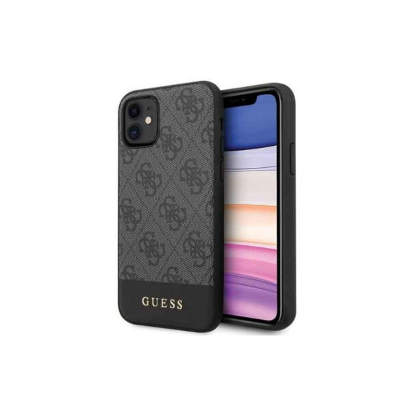 Guess 4G Bottom Stripe Collection - iPhone 11 Case (Gray)