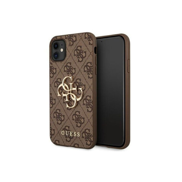 Guess 4G Big Metal Logo - iPhone 11 Case (Brown)