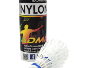 Badmintono Plunksnelės Sunflex Nylon Baltos Spalvos
