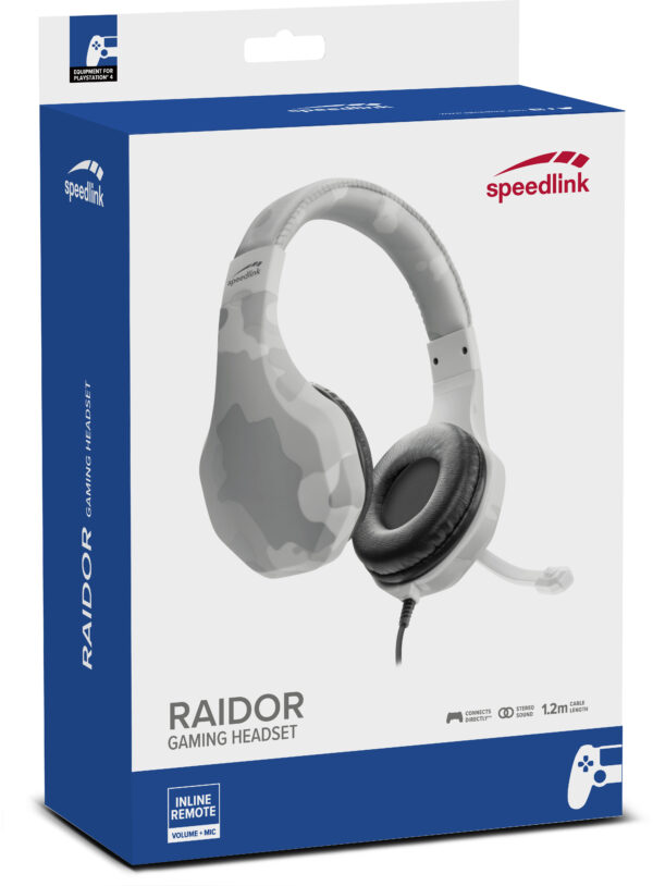 Speedlink headset Raidor PS4, white (SL-450303-WE) - Image 4