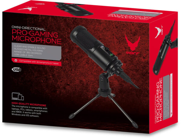 Omega microphone Varr Gaming Tube, black (45589) - Image 4