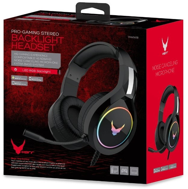 Omega headset Varr VH6060, black - Image 4