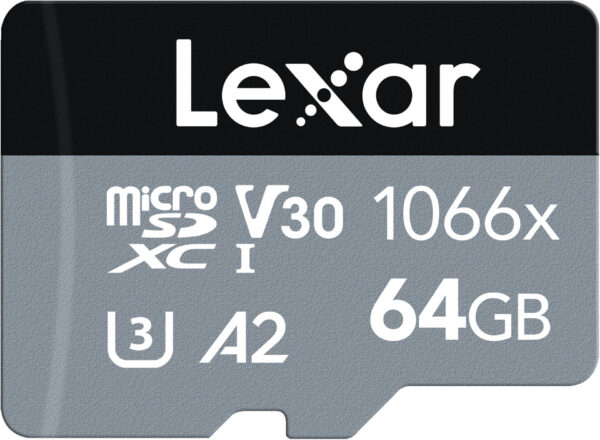 Lexar 64GB microSDXC High-Performance 1066x UHS-I C10 A2 V30 U3