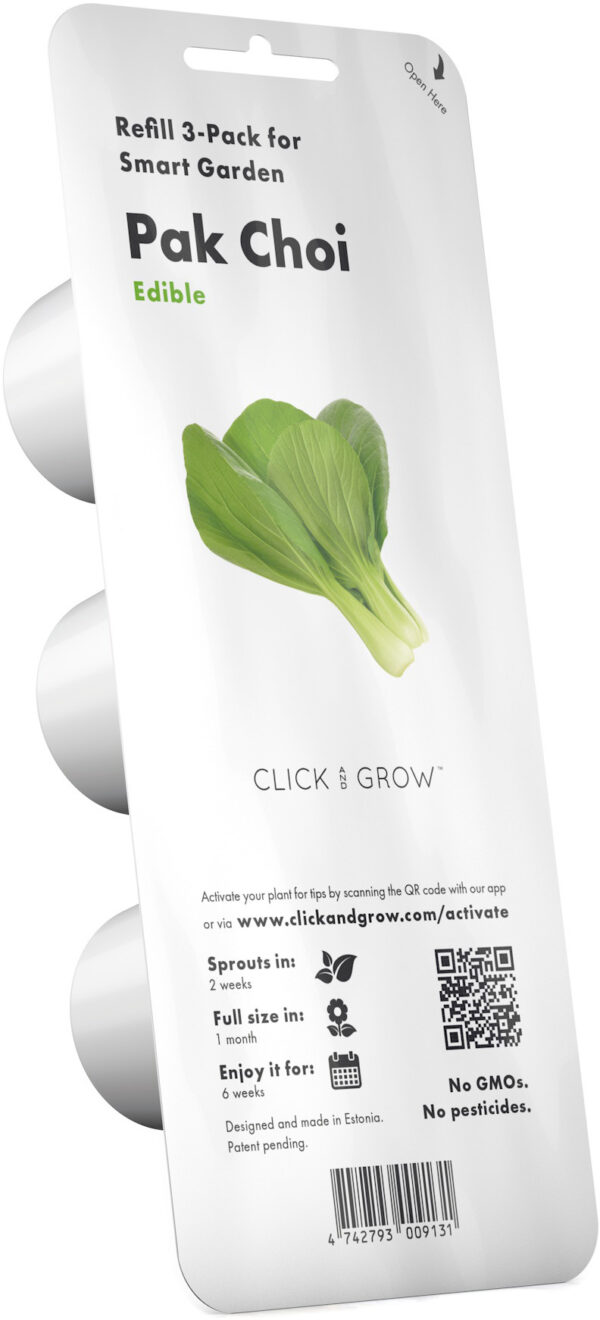 Taimekapsel Click & Grow Plant pod 3-pack, pak choi