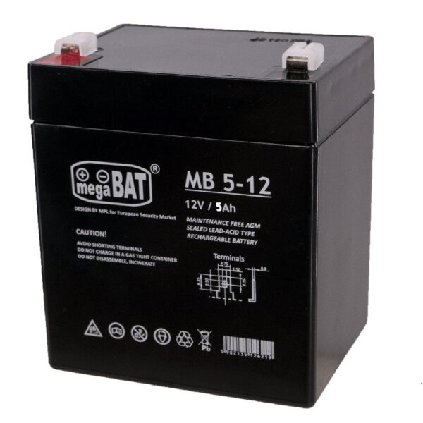 MegaBat MB 5-12 Battery for UPS