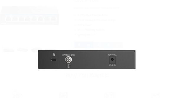 D-Link DMS 108 - P�ep�na� - ne��zen� - 8 x 10/100/1000/2.5G - desktop, pro p�ipevn�n� na ze�