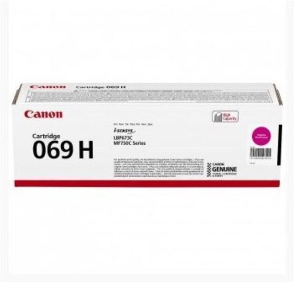 Canon 069H - Vysok� v�t�nost - purpurov� - origin�ln� - pouzdro - kazeta s barvivem - pro i-SENSYS LBP673Cdw, LBP673dw, MF752Cdw, MF754Cdw