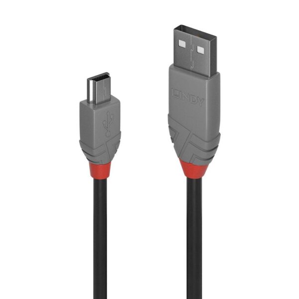 Lindy USB cable Anthra Line - Mini USB type B / Micro USB type B - 50 cm