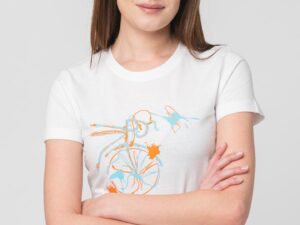 TSHIRT CASUAL F BICICLETA COLOR WHITE-L
