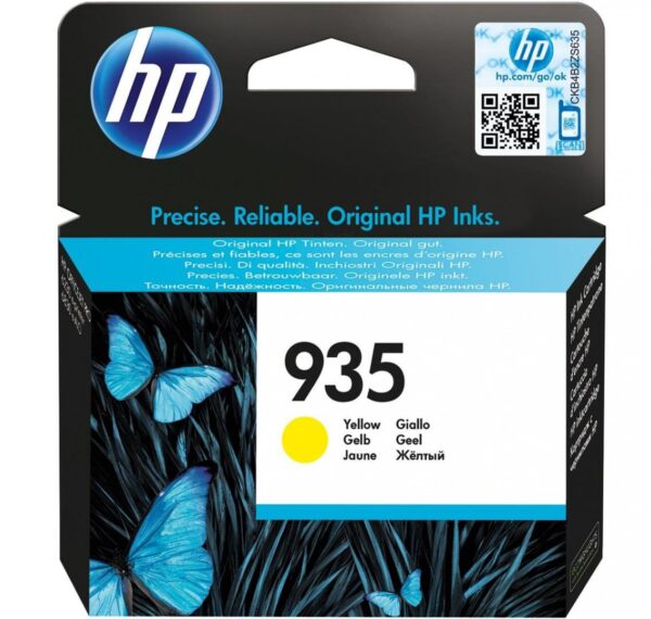 HP 935 - Gul - original - bl�ckpatron - f�r Officejet 6812, 6815, 6820, Officejet Pro 6230, 6230 ePrinter, 6830, 6835