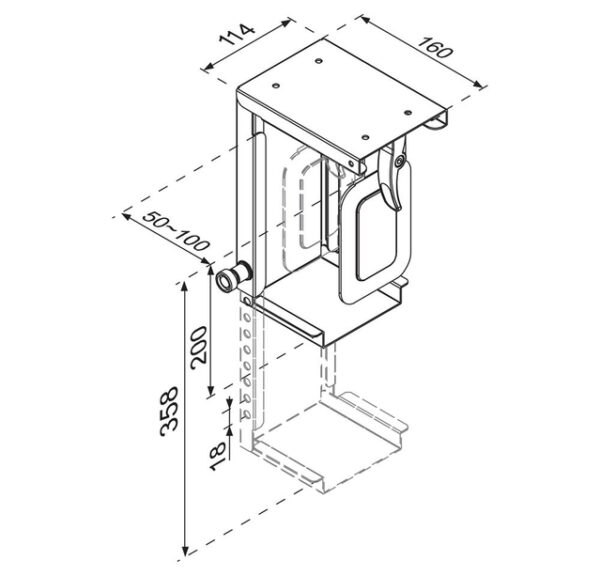 PC ACC DESK MOUNT 10KG/CPU-D075BLACK NEOMOUNTS - Image 3