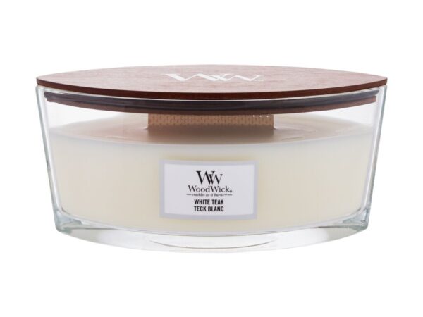 WoodWick Ellipse Candles Scented Candle White Teak 453,6 g