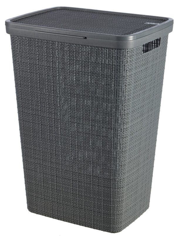 Curver laundry basket JUTE 58L Dark grey