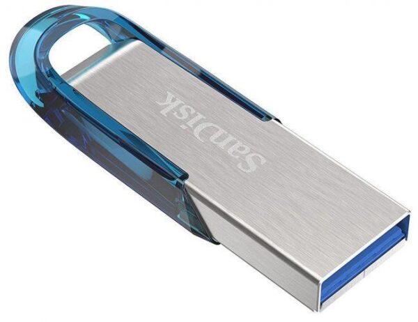 MEMORIE USB 3.0 SANDISK 64 GB, clasica, carcasa metalic, negru / argintiu, "SDCZ73-064G-G46B" (timbru verde 0.03 lei)