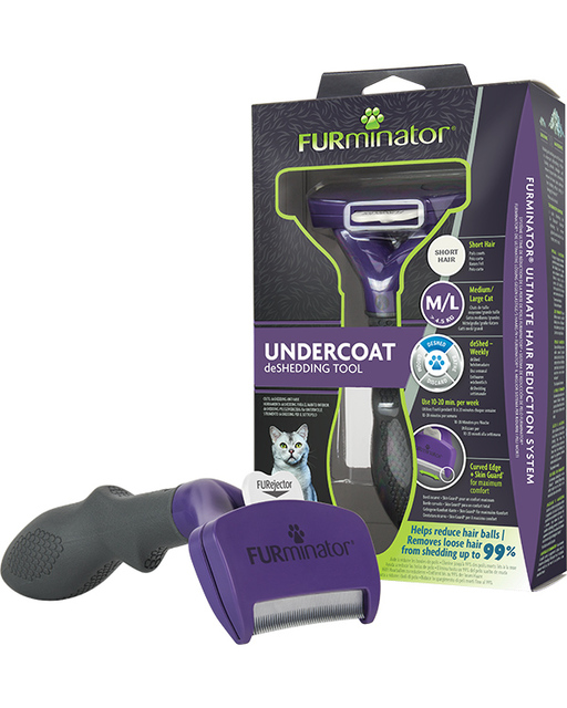 Brand cat deShedding tools - for the undercoat of large cats - short hair M/L SH, Furminator