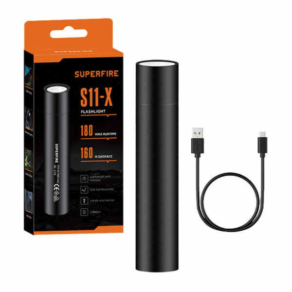 Supfire S11-X Mini Flashlight 700 lm / USB - Image 3