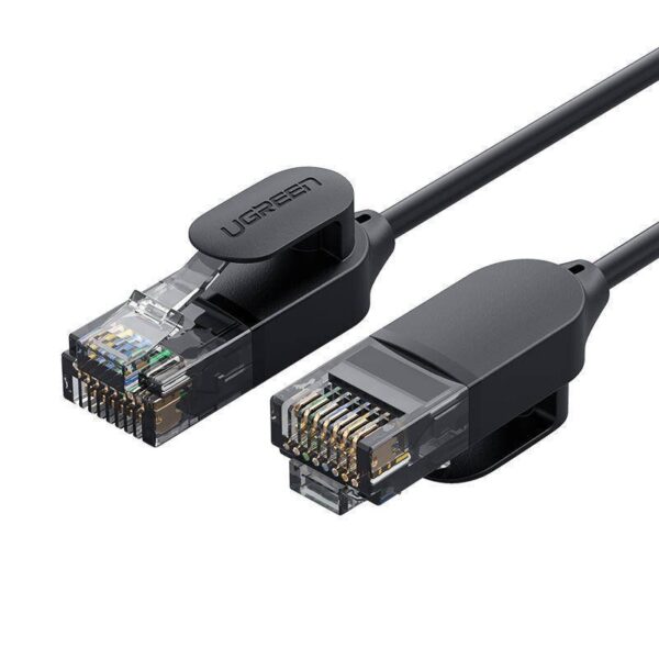 PATCH CORD UTP Ugreen Cat6A, "NW122" fire din cupru OD2.8, viteza maxima 10 Gbps, 10m, negru "70656" (timbru verde 0.18 lei) - 6957303876563 - Image 2