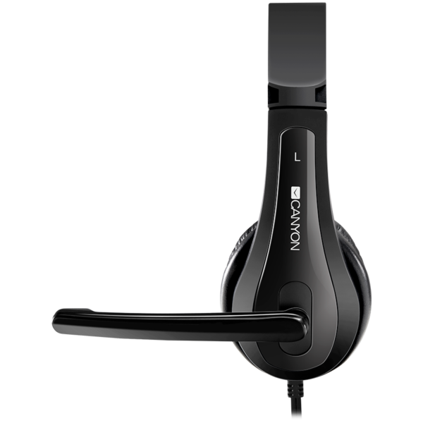 CANYON PC headset HSC-1 PC Mic Flat 2m Black - Image 4