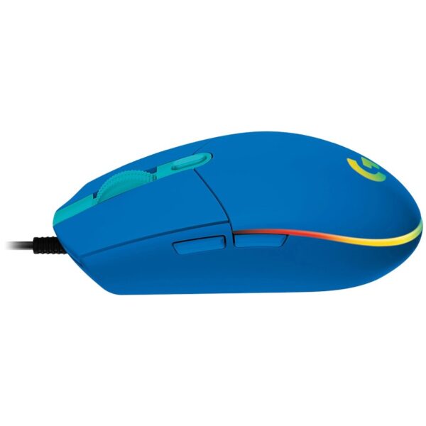 Gaming Mouse Logitech, G102 LightSync, RGB, Optical, Wired, USB, Blue - Image 3