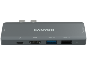 CANYON hub DS-5 7in1 Thunderbolt 3 Space Grey