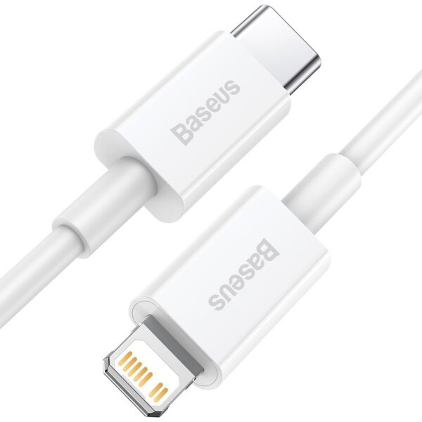 Baseus Superior Series Cable USB-C to Lightning, 20W, PD, 0,25m (white) - Image 5